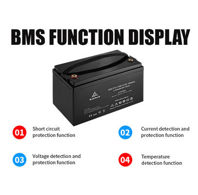 100ah 120ah Rv Camper 12v Lifepo4 แบตเตอรี่ป้องกันการโอเวอร์โหลด
