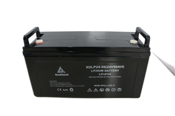 Submarine Deep Cycle 24v แบตเตอรี่ Lifepo4 ใบรับรอง Iso