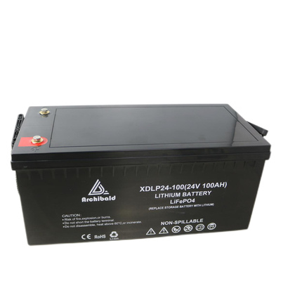 เรือ Lifepo4 แบตเตอรี่ 24v 100ah OEM / ODM วงจรชีวิตยาว